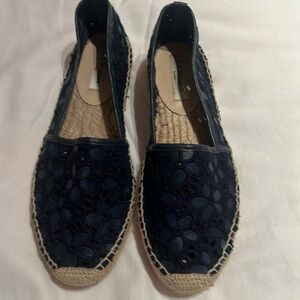 NEW  L.K. Bennett Espadrilles Navy